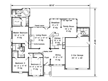 Floor Plan, 054H-0115