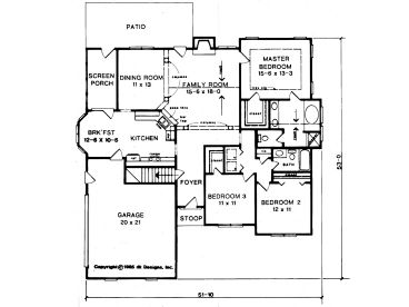 1st Floor Plan, 019H-0031