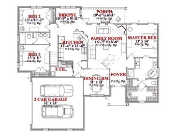 1st Floor Plan, 073H-0052