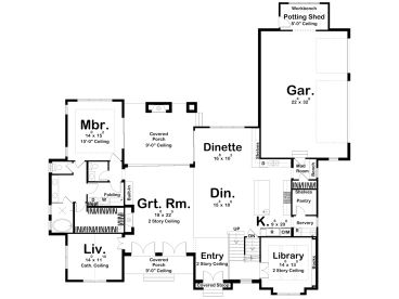 1st Floor Plan, 050H-0470