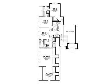 2nd Floor Plan, 034H-0140