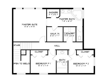 2nd Floor Plan, 065H-0073