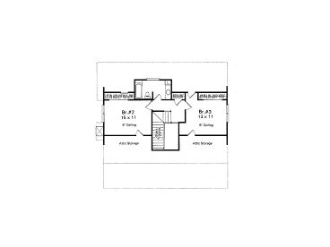 2nd Floor Plan, 030H-0040
