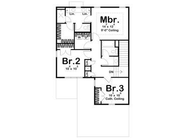 2nd Floor Plan, 050H-0516