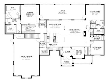 1st Floor Plan, 064H-0145