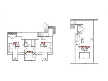 2nd Floor Plan, 073H-0028