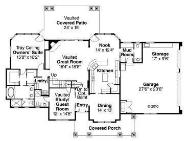 1st Floor Plan, 051H-0129
