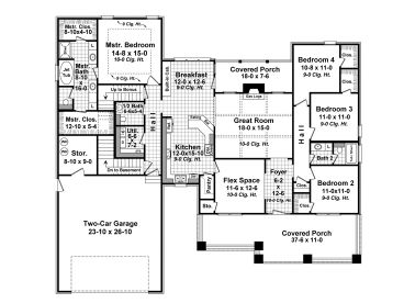 1st Floor Plan, 001H-0182