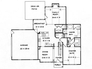 1st Floor Plan, 019H-0115
