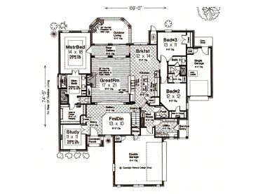 1st Floor Plan, 002H-0109