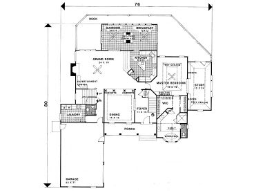1st Floor Plan, 007H-0110