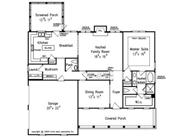 1st Floor Plan, 086H-0008