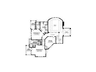 2nd Floor Plan, 066H-0043