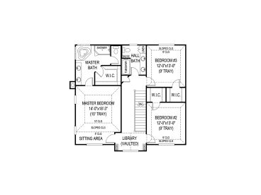 2nd Floor Plan, 044H-0011