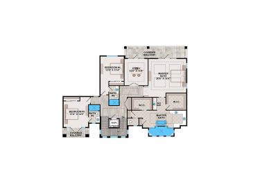 2nd Floor Plan, 070H-0033