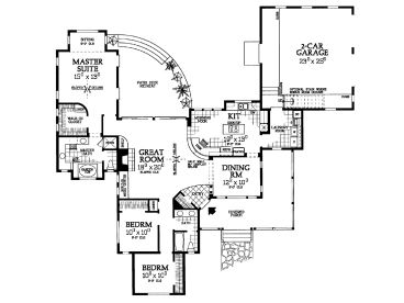 1st Floor Plan, 057H-0032