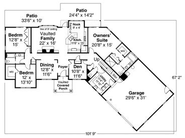 1st Floor Plan, 051H-0362