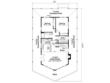 1st Floor Plan, 051H-0357