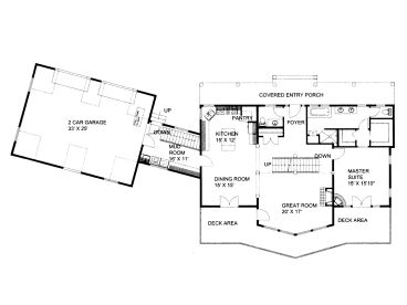 1st Floor Plan, 012H-0135