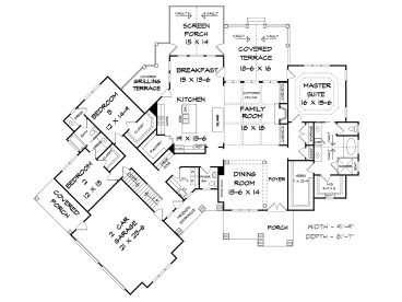 1st Floor Plan, 019H-0168