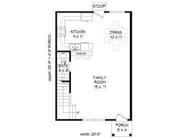 1st Floor Plan, 062H-0148