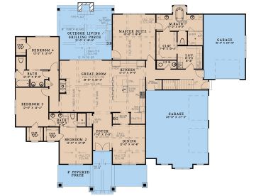 1st Floor Plan, 074H-0272