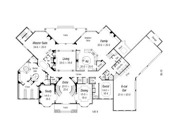 1st Floor Plan, 061H-0153