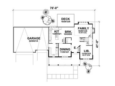 1st Floor Plan, 016H-0045