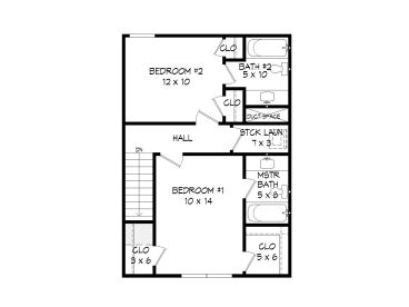 2nd Floor Plan, 062H-0148