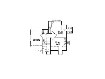 2nd Floor Plan, 030H-0038