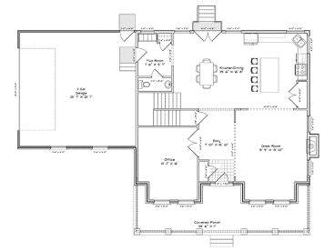 1st Floor Plan, 065H-0043