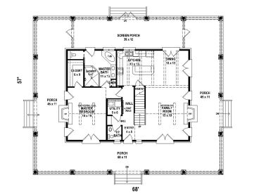 1st Floor Plan, 006H-0167