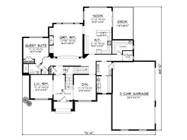 1st Floor Plan, 020H-0305