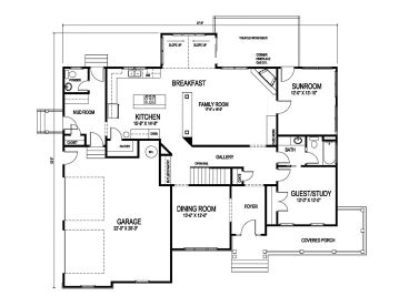 1st Floor Plan, 058H-0038