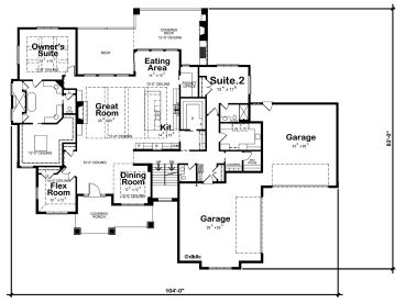 1st Floor Plan, 031H-0355