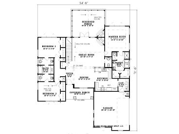 Floor Plan, 025H-0158