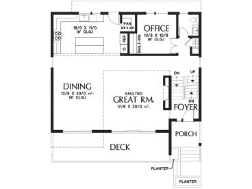 1st Floor Plan, 034H-0447