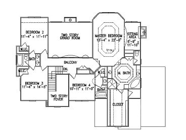 2nd Floor Plan, 084H-0004