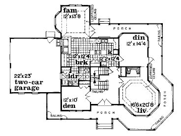 1st Floor Plan, 032H-0027