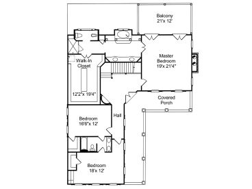2nd Floor Plan, 017H-0024
