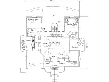 1st Floor Plan, 022H-0057