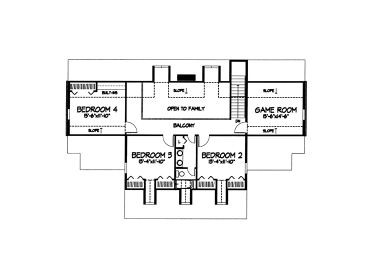 2nd Floor Plan, 022H-0110