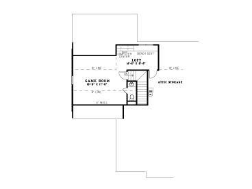 2nd Floor Plan, 025H-0148