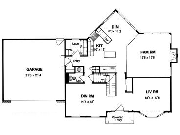 1st Floor Plan, 014H-0061