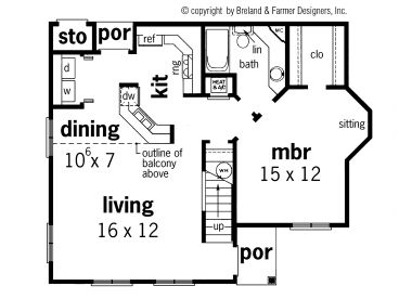 1st Floor Plan, 021H-0012