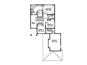 2nd Floor Plan, 026H-0030