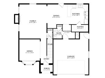 1st Floor Plan, 065H-0099