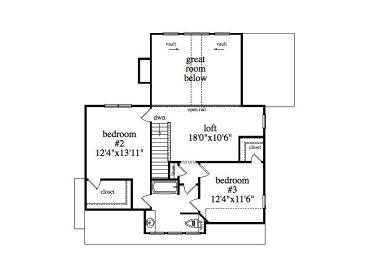 2nd Floor Plan, 053H-0093