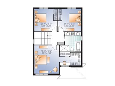 2nd Floor Plan, 027H-0279