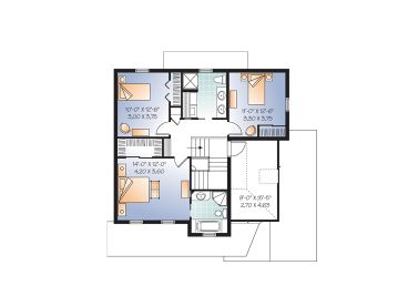 2nd Floor Plan, 027H-0187